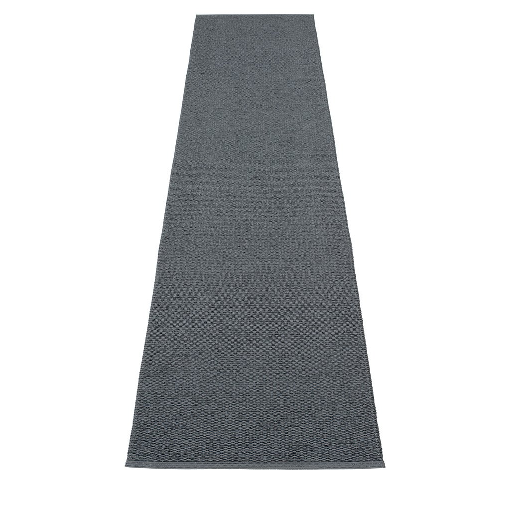 pappelina svea outdoor teppich schwarz metallic granit 70x320