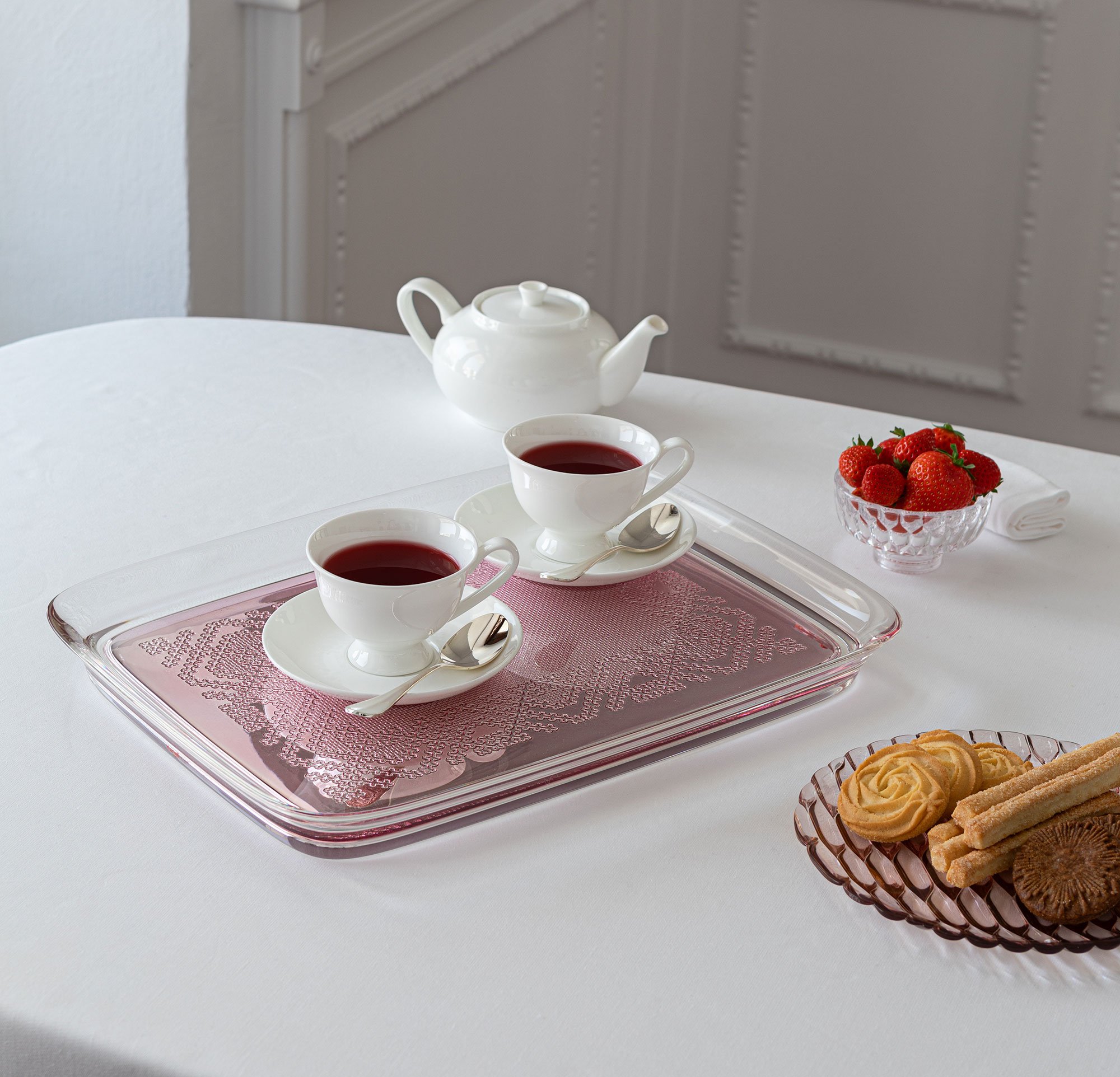 Kartell Teatime Tablett (rosa)