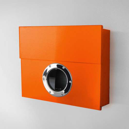 Radius Design Letterman XXL Briefkasten - Radius Design Farbe:orange (RAL 2009)|Radius Design Ausführung:ohne Klingel