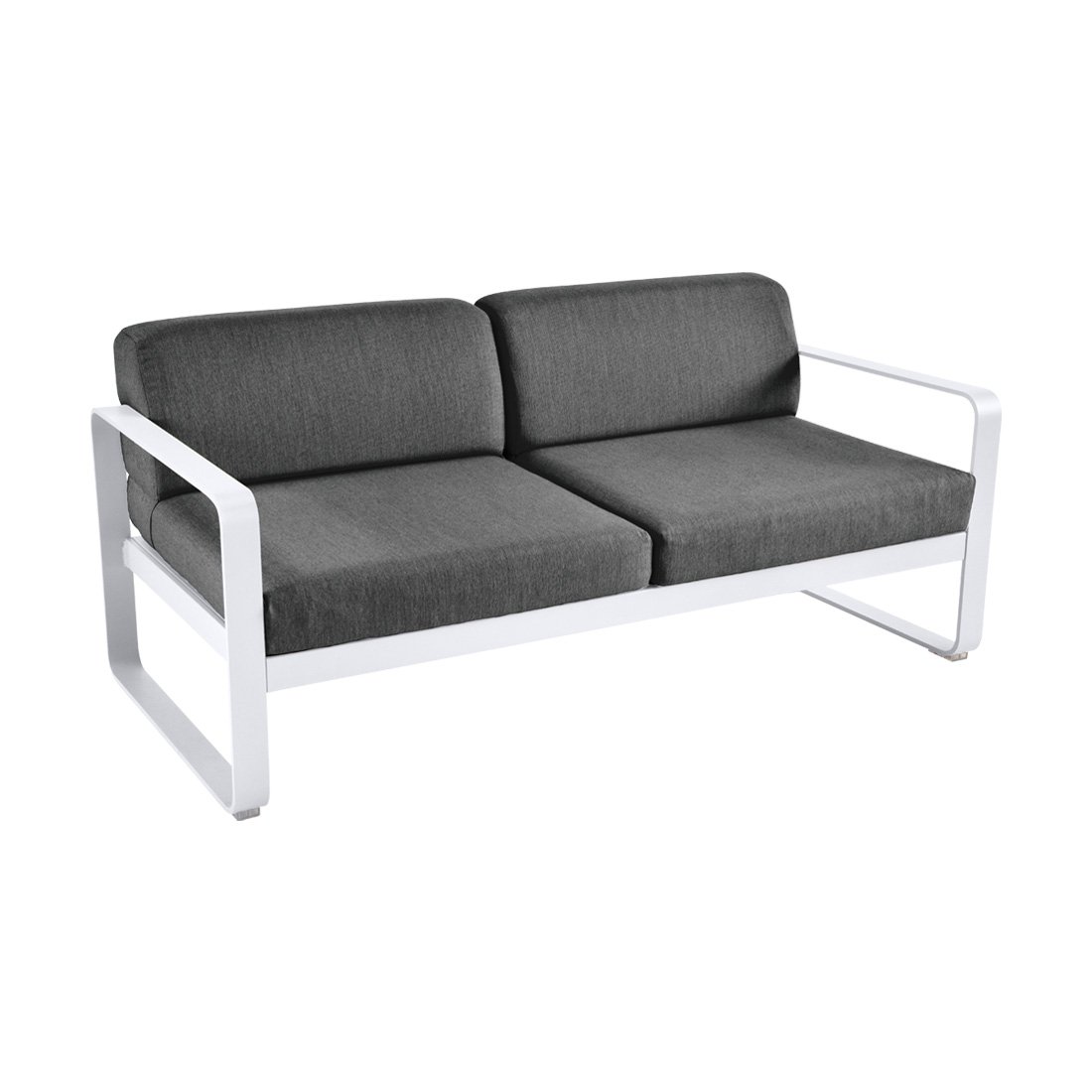 Fermob Bellevie 2-Sitzer Sofa mit graphitgrauem Kissen