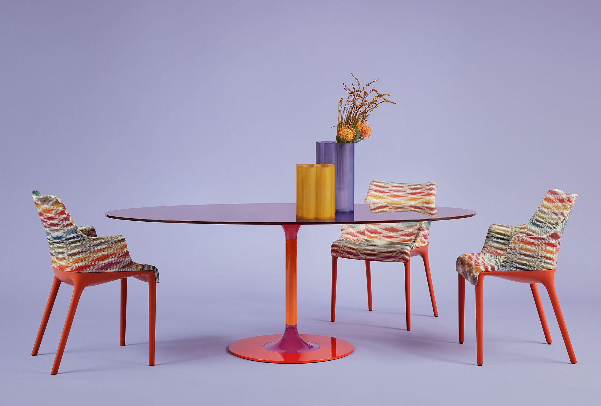 Kartell Okra Vase 24cm (violett)