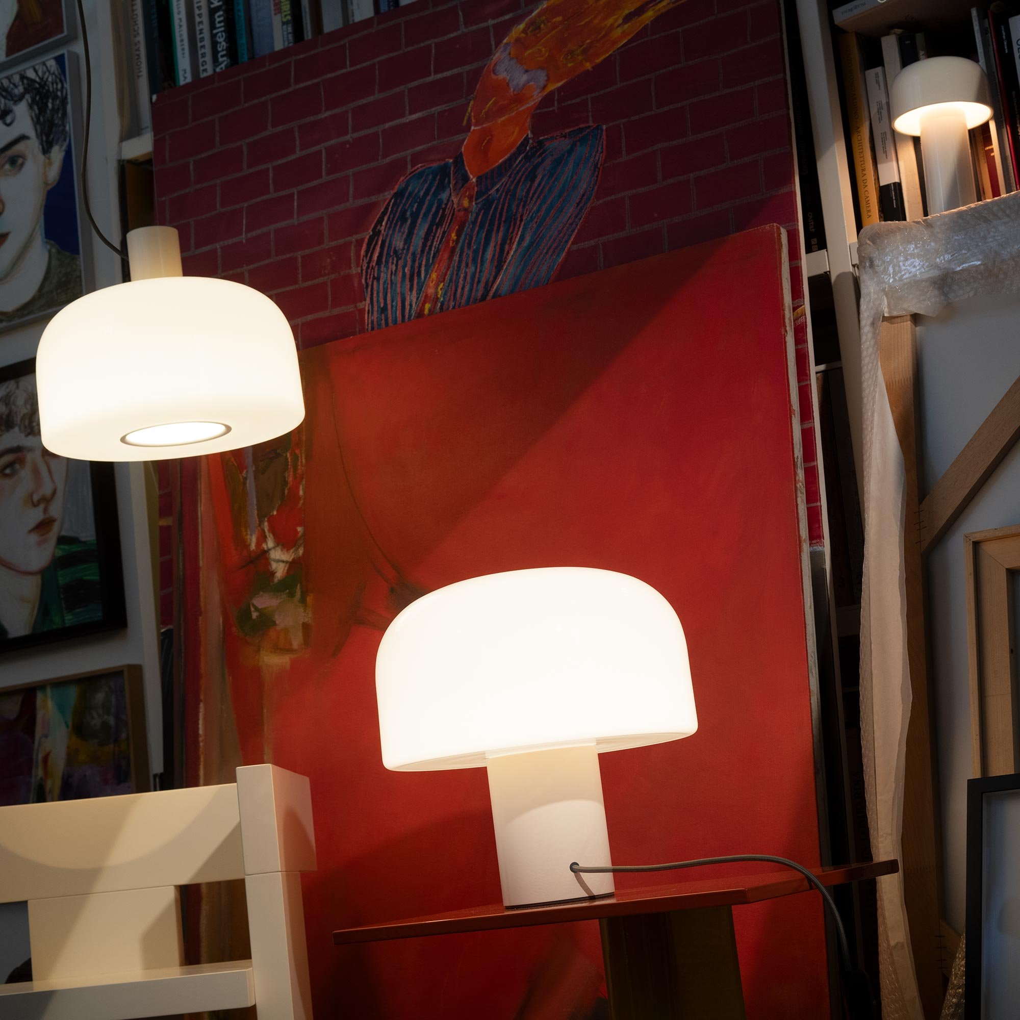 Flos Bellhop Glass T Tischleuchte (weiß)