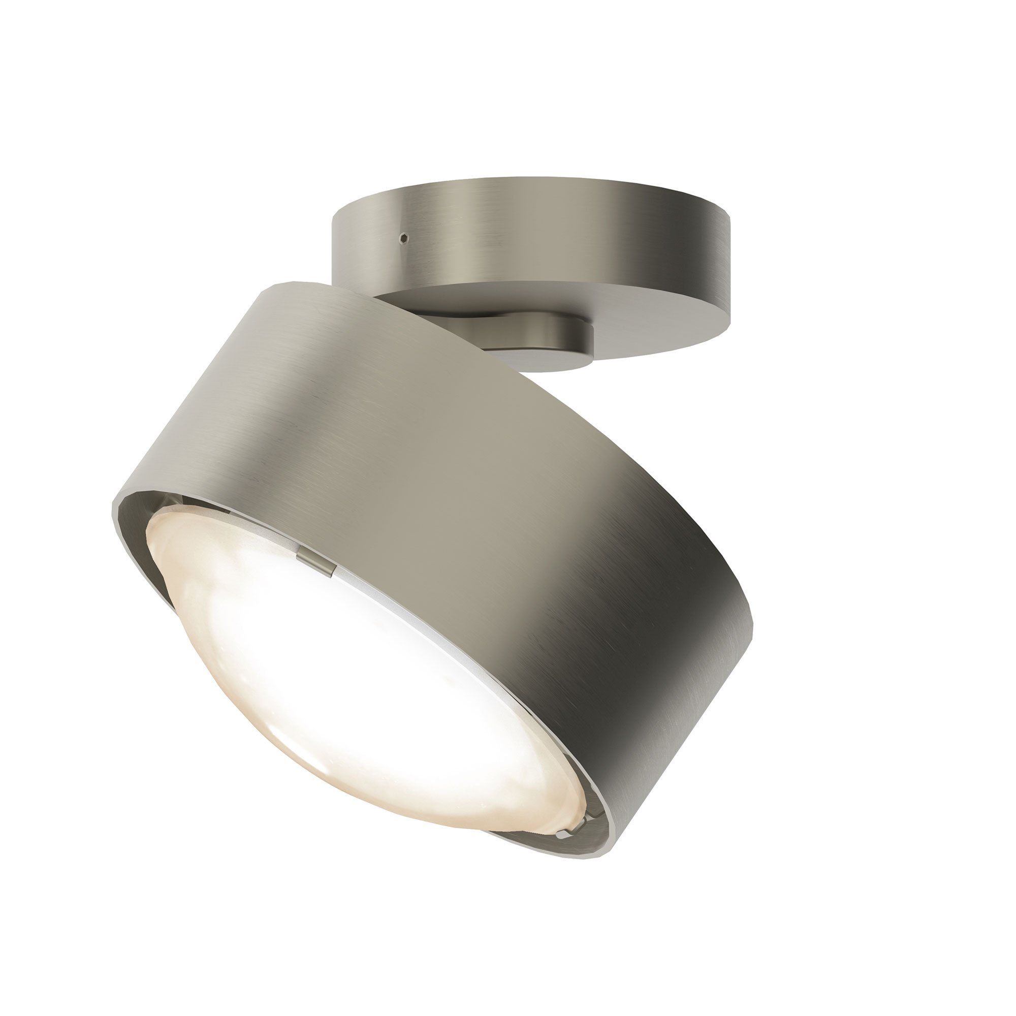 Top Light Avantgarde Puk! 120 Move LED Deckenleuchte (nickelmatt, ohne Abdeckung (für Nachbestellungen))