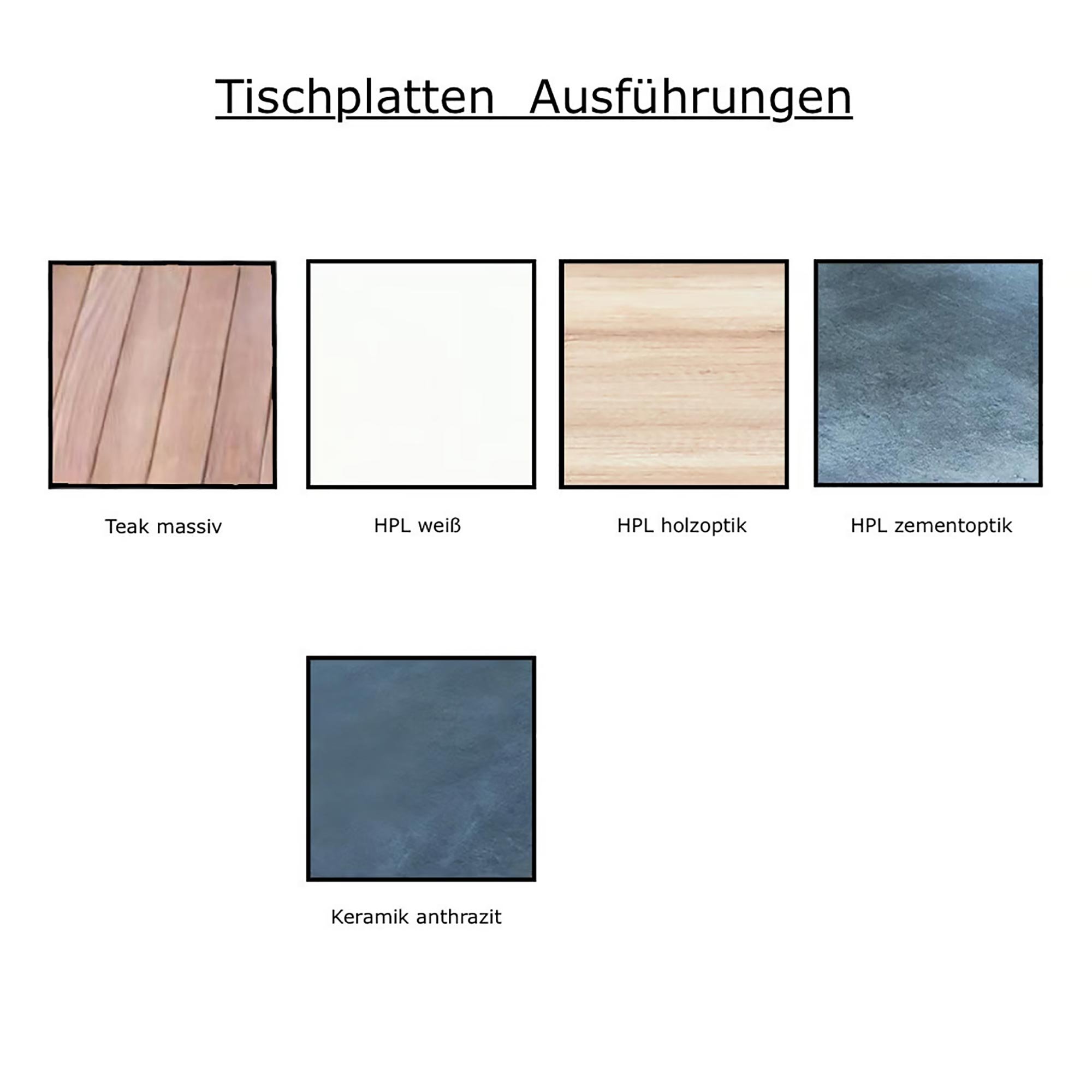 Jan Kurtz Quadrat Tisch 140 x 80cm (Keramik anthrazit, alu eloxiert)