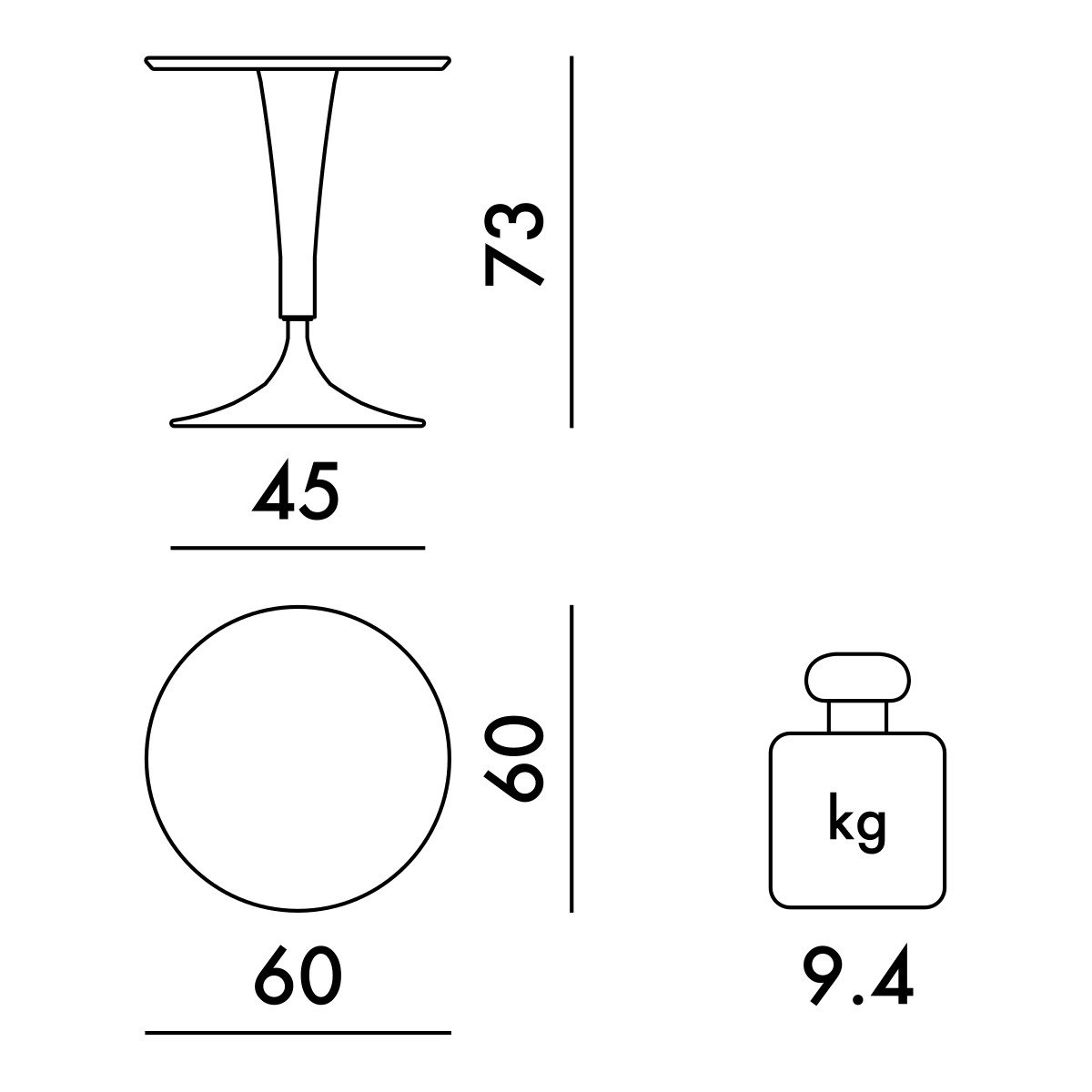 Kartell Dr. Na Tisch (weiß)