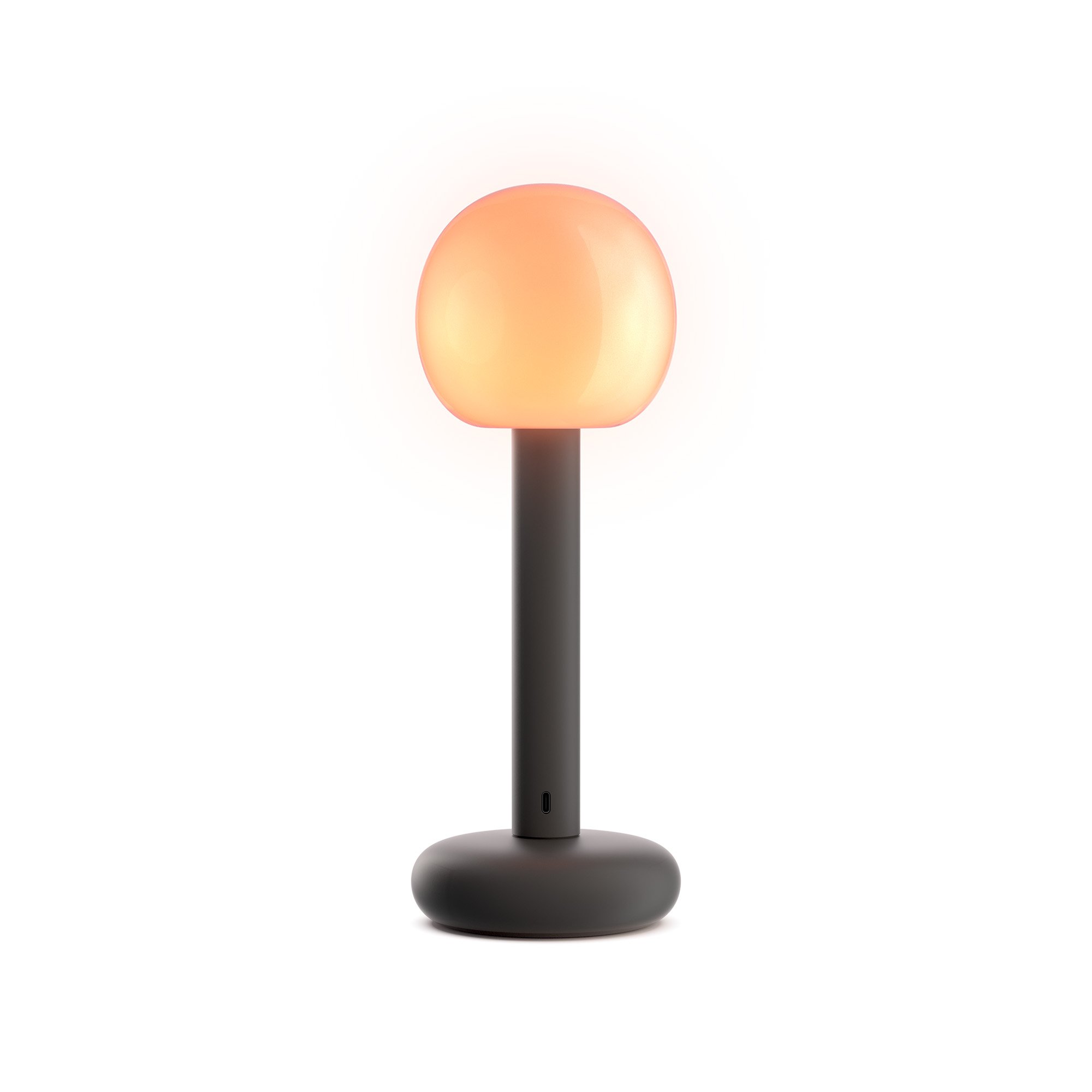 GRAU Fire LED Tischleuchte/Akkuleuchte