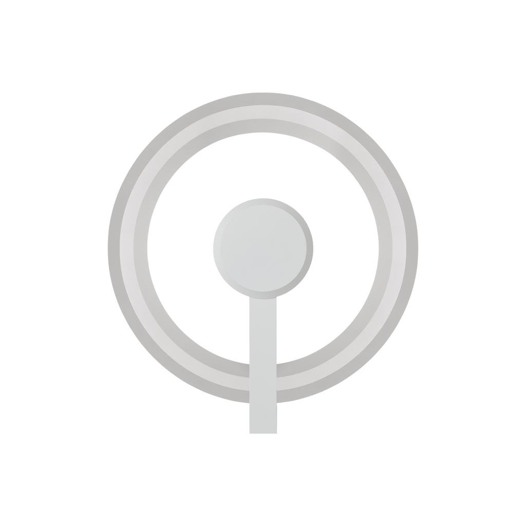 Oligo Yano LED Deckenleuchte / Wandleuchte (Ø 340 indirekt, weiß / weiß)