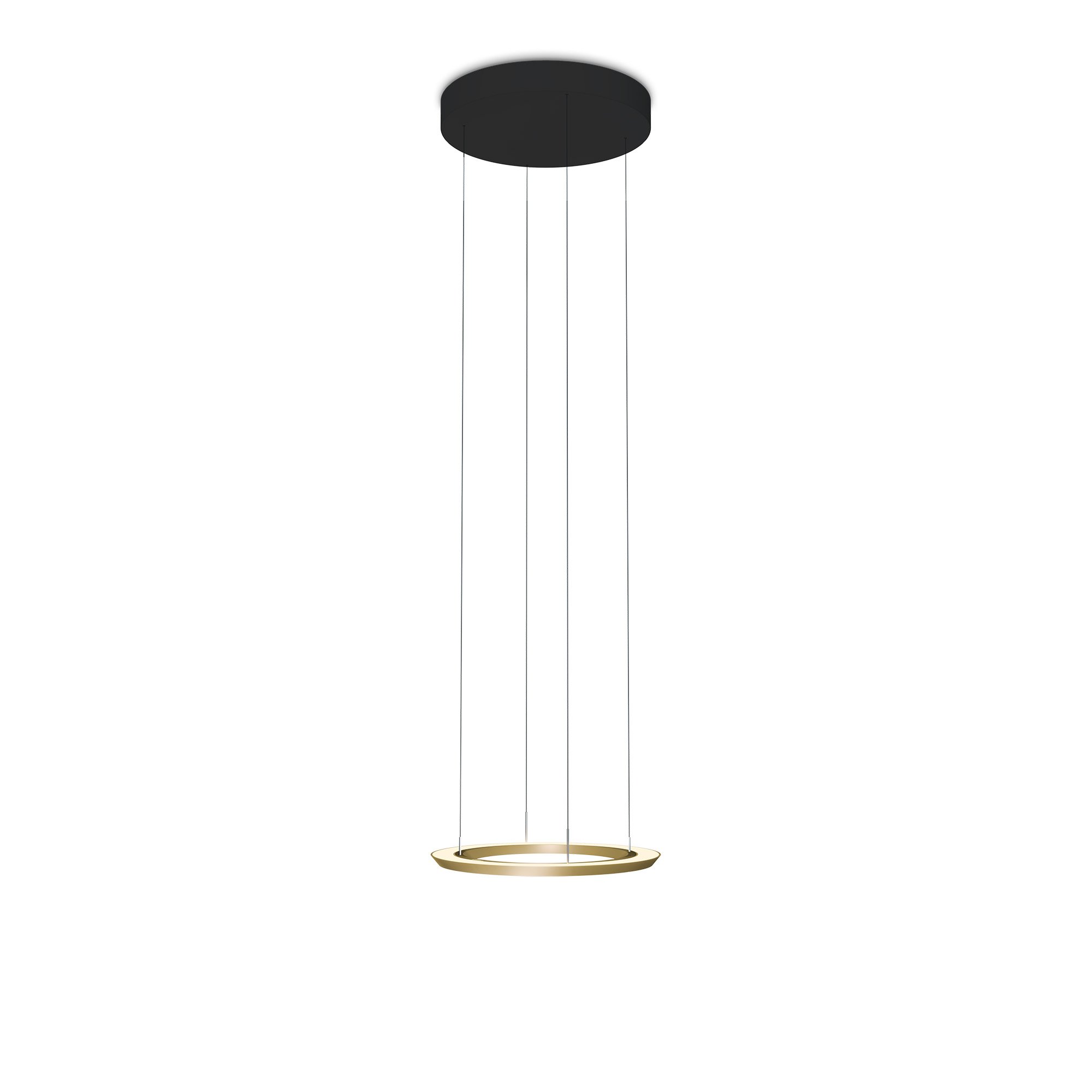 Oligo Yano LED Pendelleuchte mit schwarzem Baldachin (bronze)