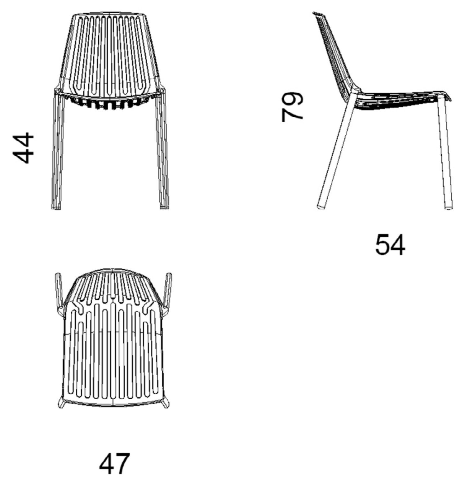 Fast Rion Stuhl (weiß (1, White))