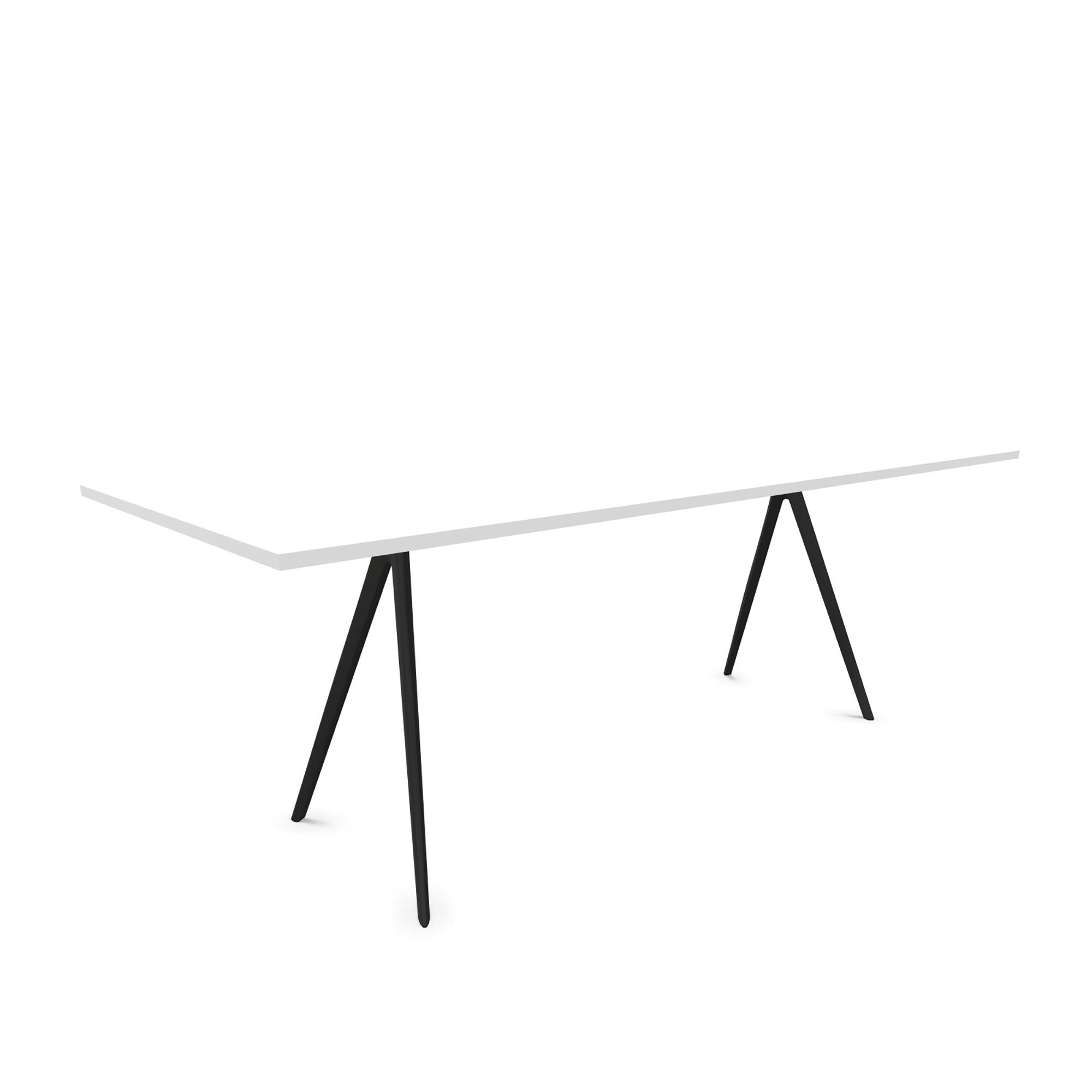 Magis Baguette Tisch (200 x 90cm) (Gestell schwarz pulverlackiert / Platte MDF schwarz)
