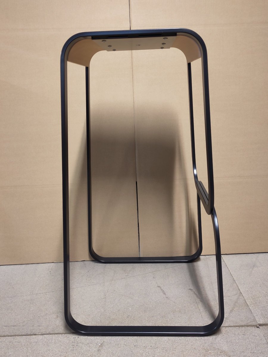 Lapalma Continuum S108 Barhocker (schwarz lackiert, Eiche gebleicht)