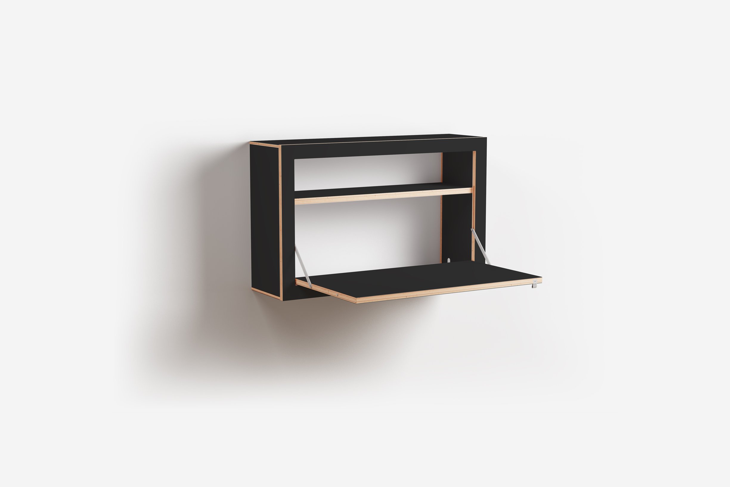 Ambivalenz Fläpps Box Sekretär 80x50x20 (weiß)
