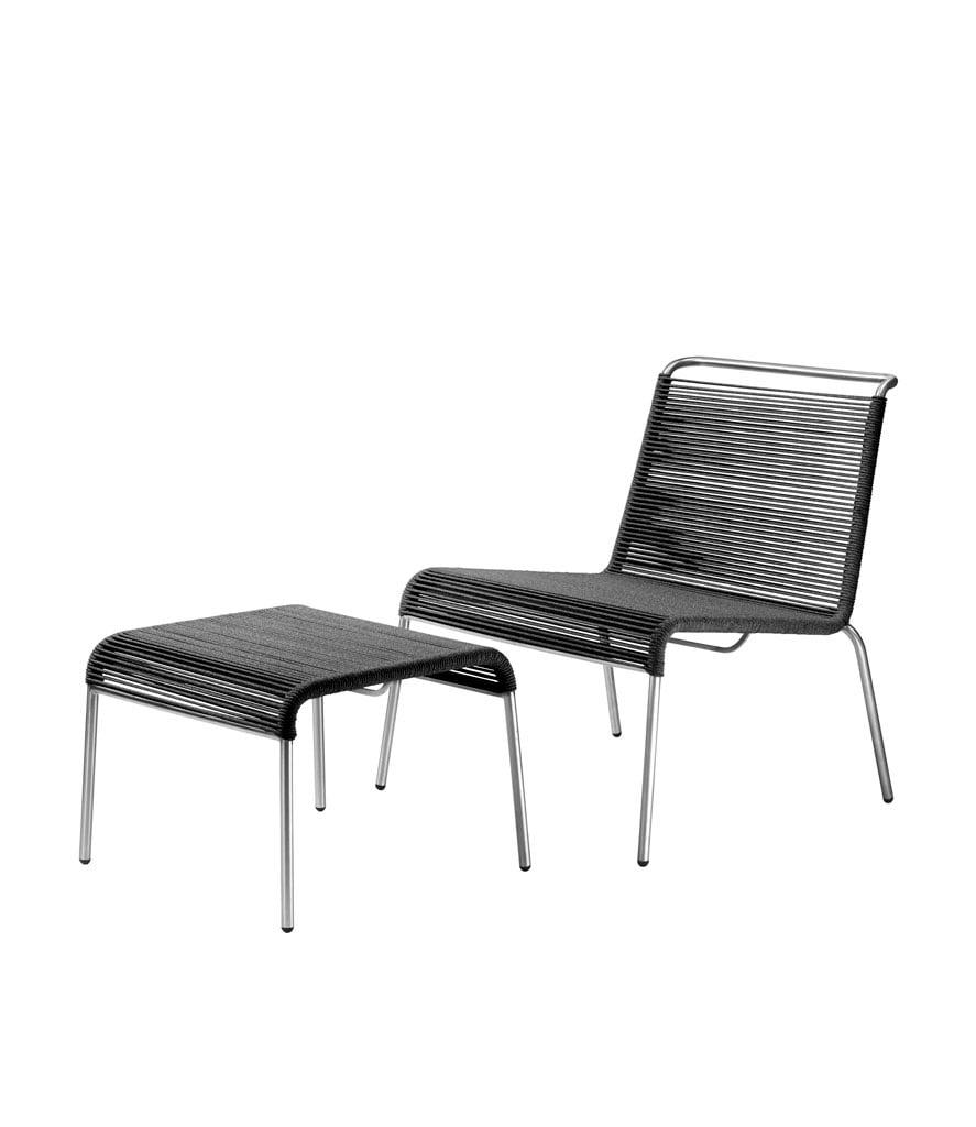 FDB Møbler M20L Teglgård Outdoor Loungesessel (schwarz)