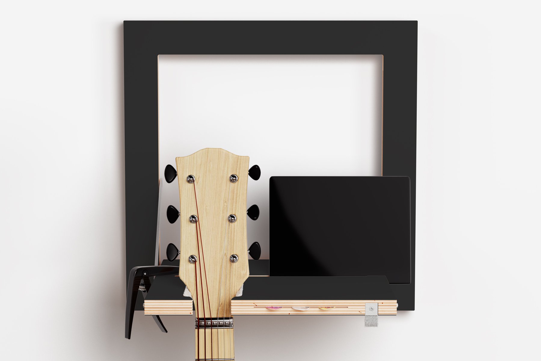 Ambivalenz Fläpps Gitarrhäng 40x40-1 (weiß)