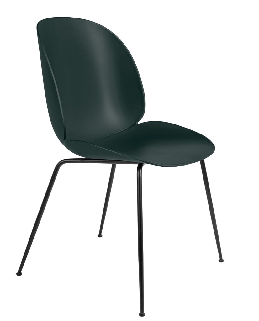 Gubi Beetle Dining Chair Stuhl, Metallbeine schwarz