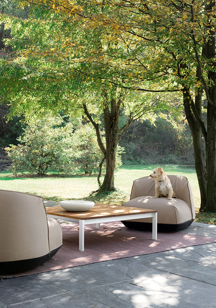 Kristalia Brioni Outdoor Loungesessel small
