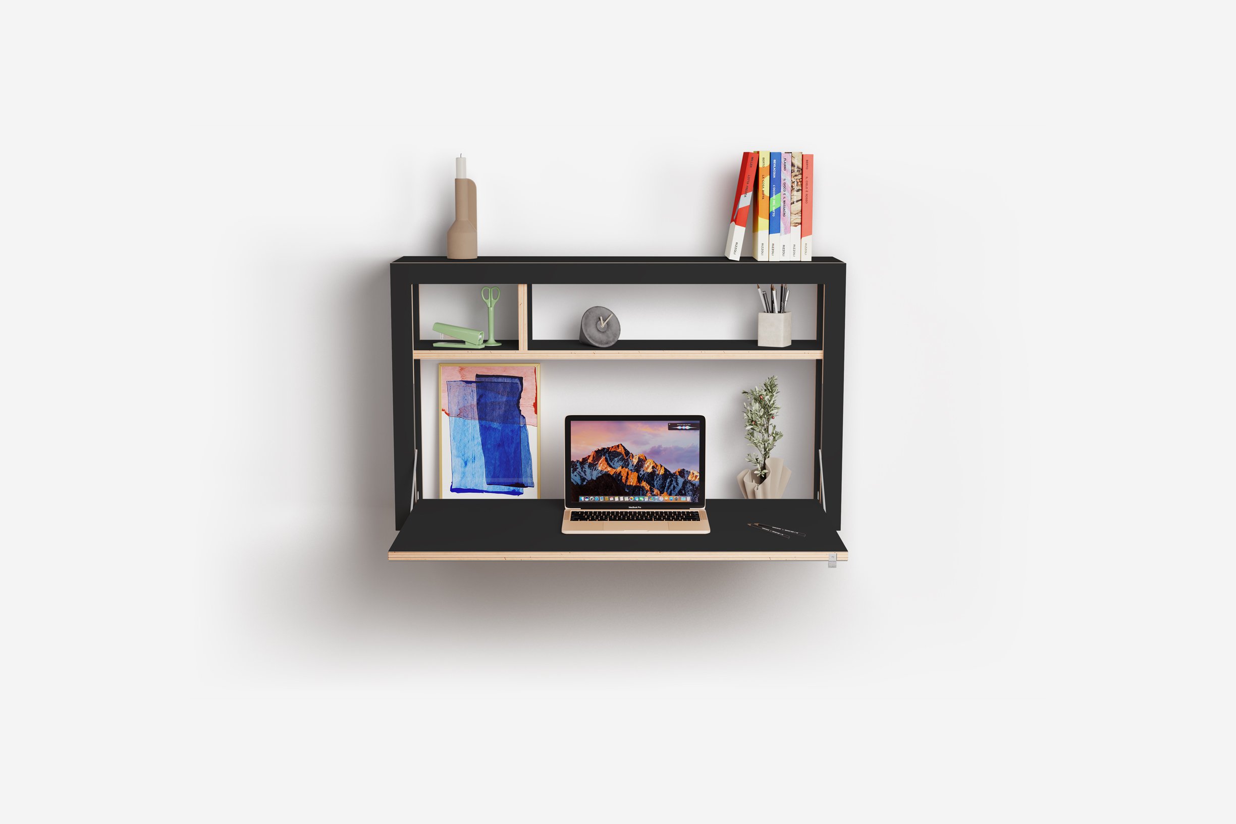Ambivalenz Fläpps Box Sekretär 100x60x20 (weiß)