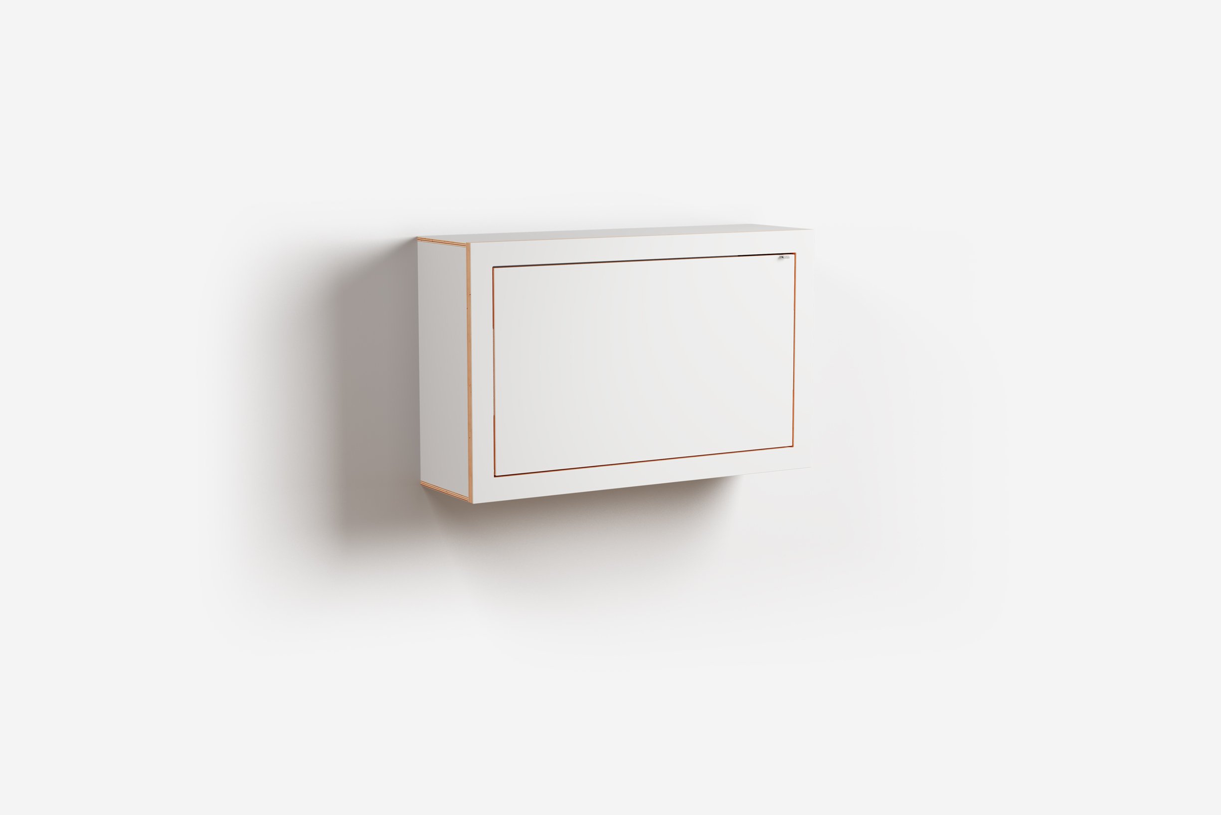 Ambivalenz Fläpps Box Sekretär 80x50x20 (weiß)