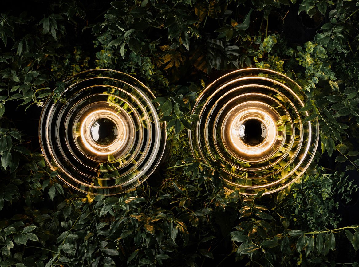Tom Dixon Press Surface Large LED Wandleuchte (transparent)