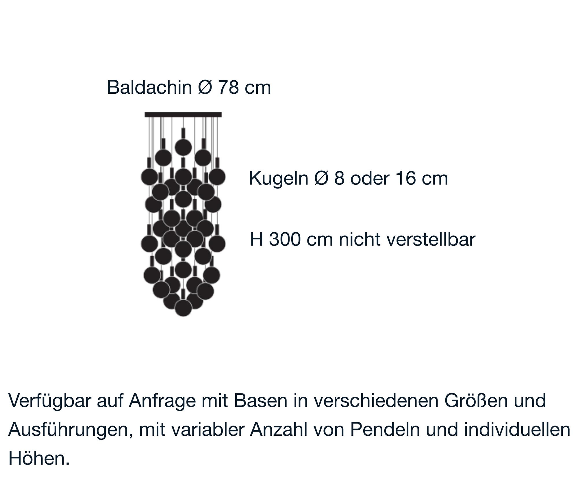 Catellani & Smith Par 18 Chandelier Pendelleuchte (35 x Ø 8cm Kugeln)