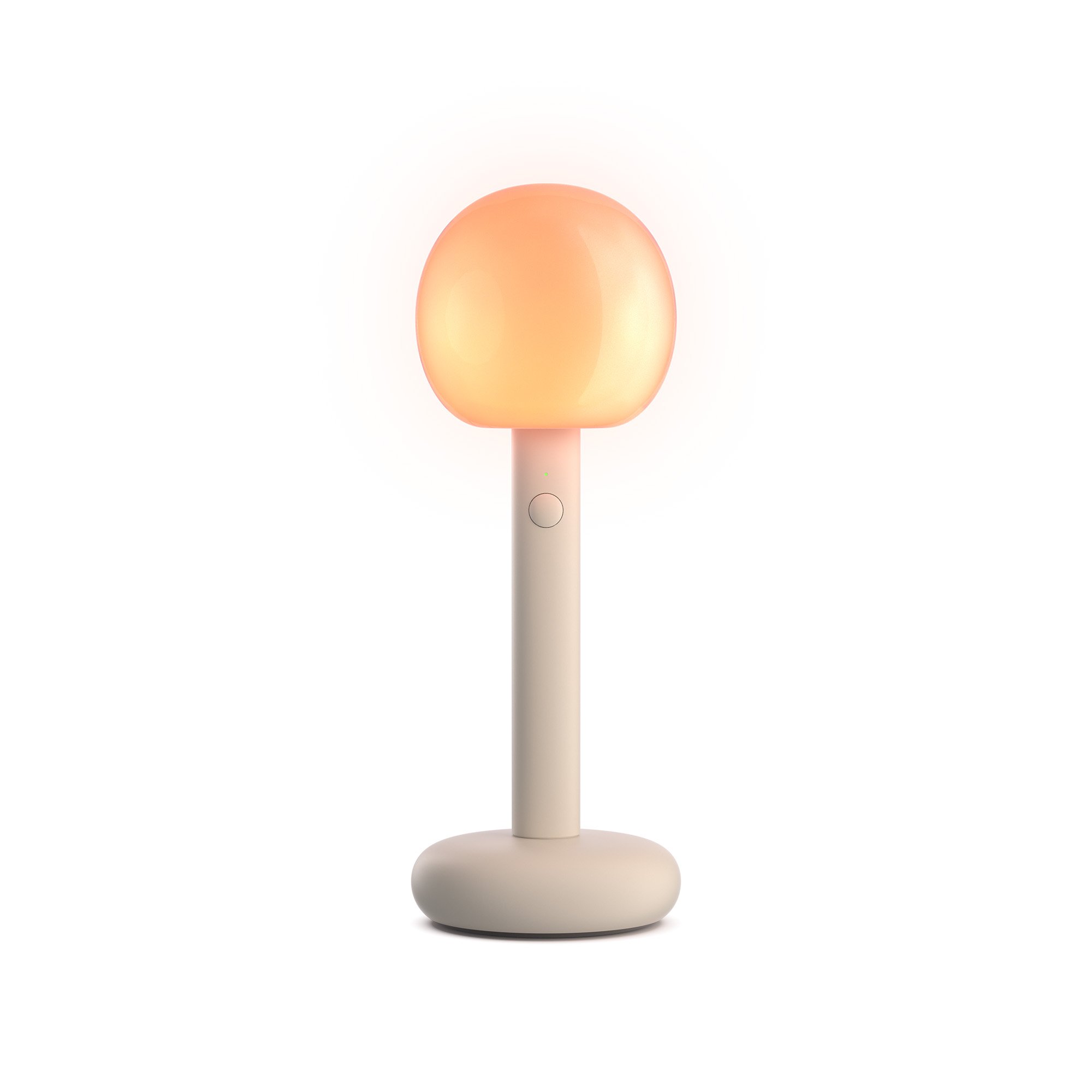 GRAU Fire LED Tischleuchte/Akkuleuchte (Sand White)