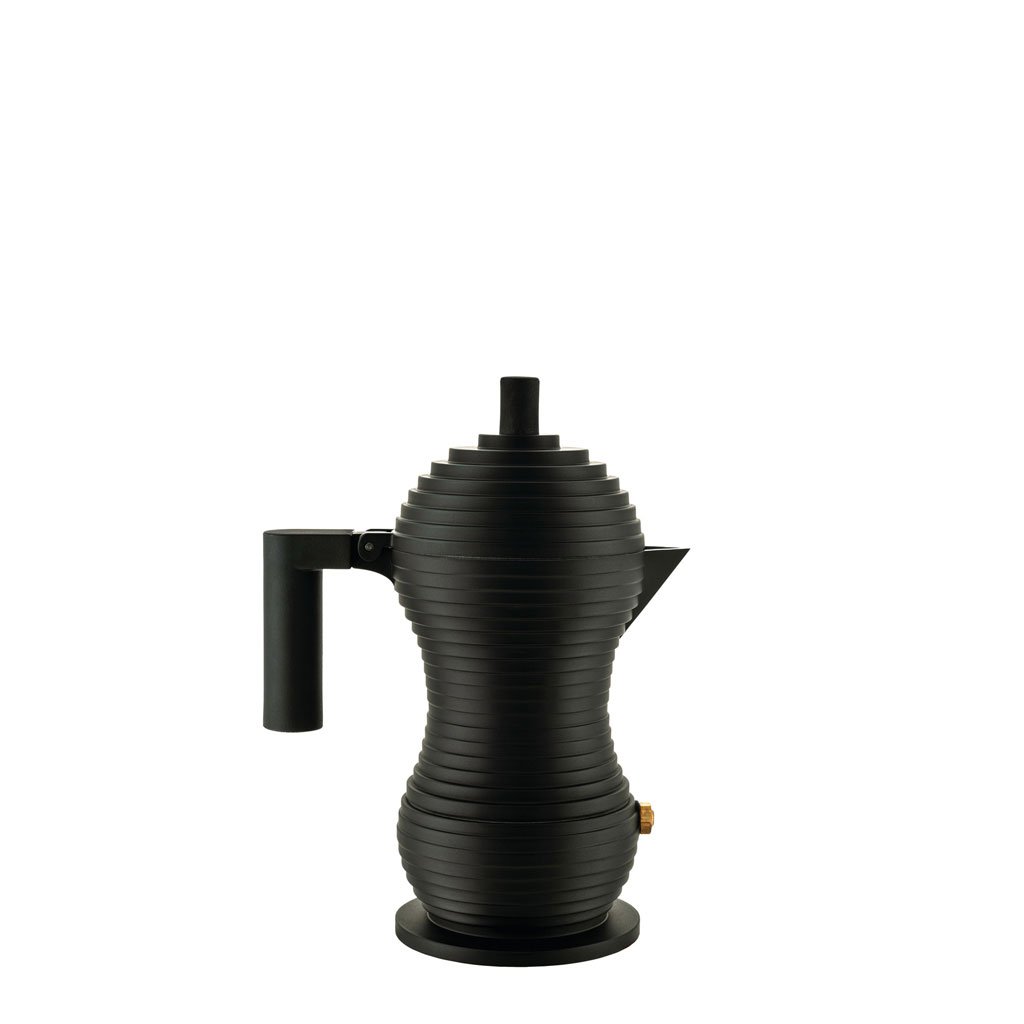 Alessi Pulcina Espressomaschine schwarz