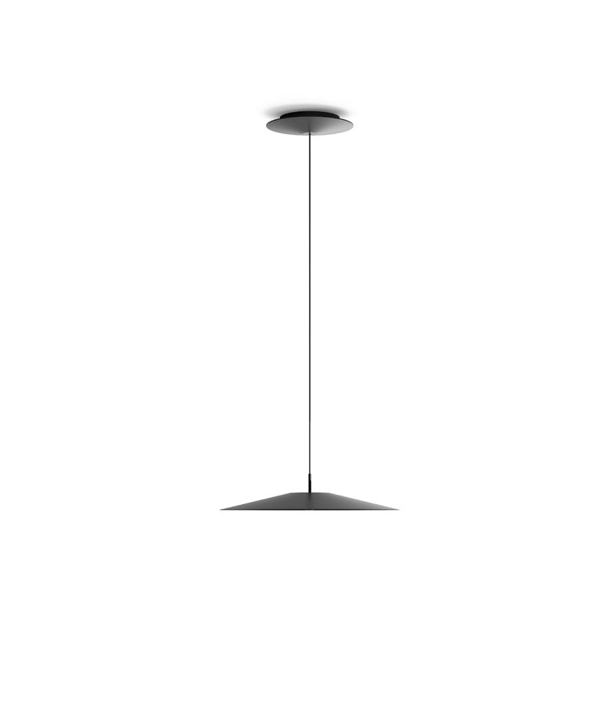 Luceplan Koinè Pendelleuchte (Ø 37cm, matt black, extra-warmweiß (2700 K), Phasenabschnitt)