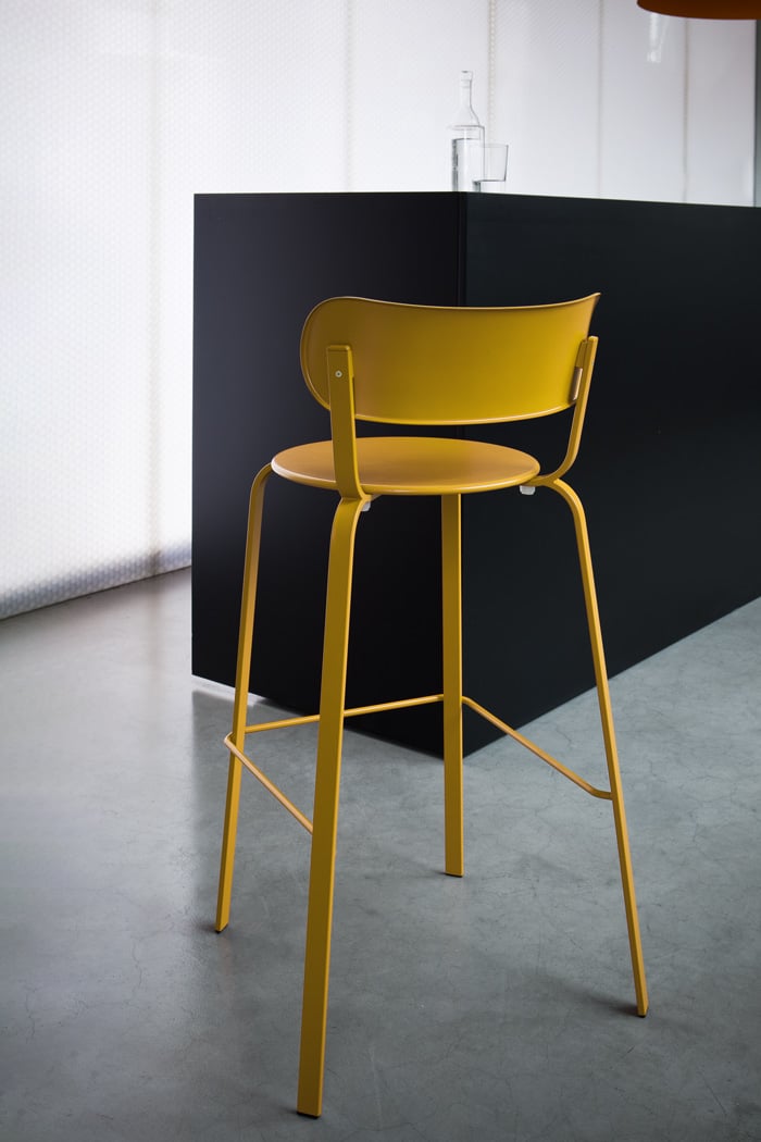 Lapalma Stil S49 Barhocker (weiß lackiert, 75cm)