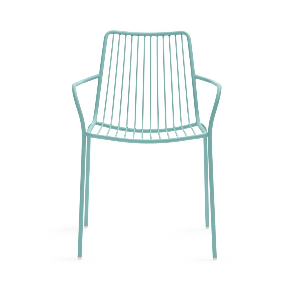 Pedrali Nolita 3656 Stuhl Armlehne blau Front