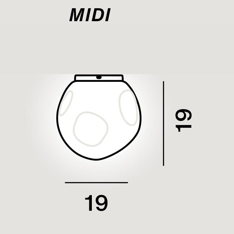 Foscarini Hoba Midi Deckenleuchte (weiß)