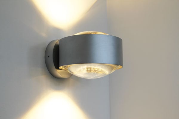 Top Light Puk Maxx Wall LED Wandleuchte chrommatt Linse Linse Ambiente