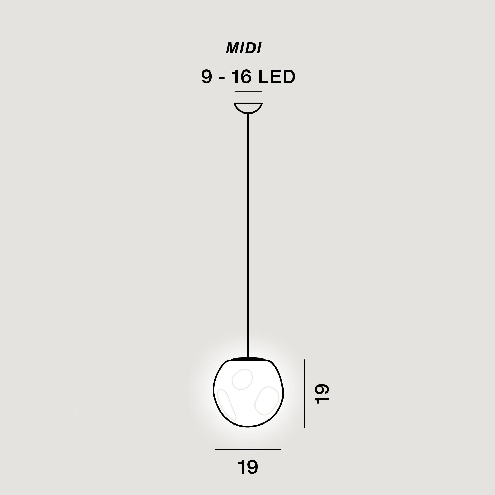 Foscarini Hoba Midi Pendelleuchte (weiß)