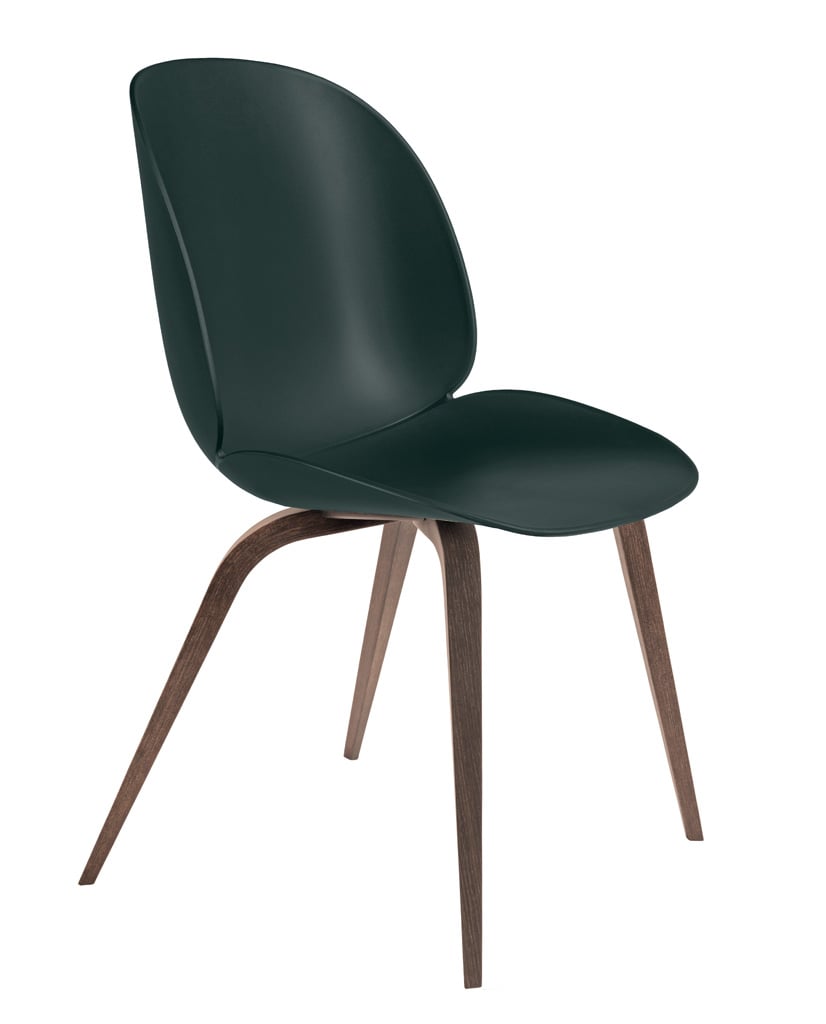 Gubi Beetle Dining Chair Stuhl, Holzbeine amerikanische Walnuss