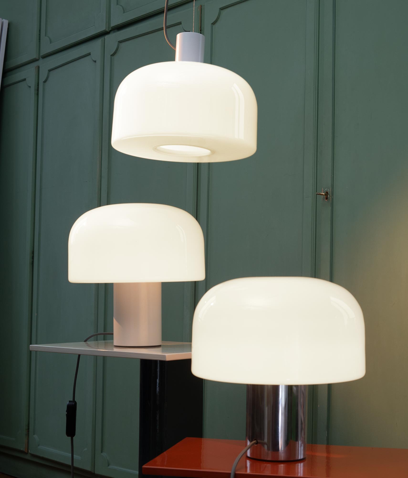 Flos Bellhop Glass T Tischleuchte (weiß)