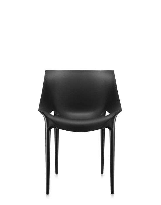 kartell dr yes armlehnstuhl schwarz front