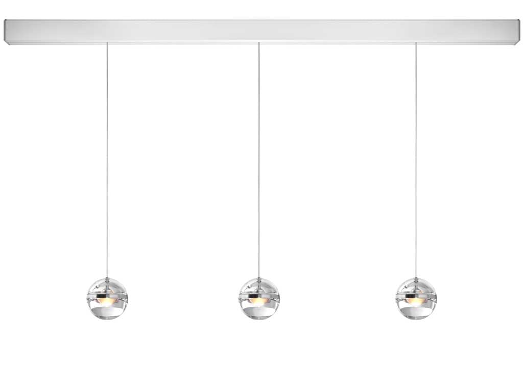 Lumina Limbus Linear 3 Pendelleuchte (aluminium, warmweiß (3000K))