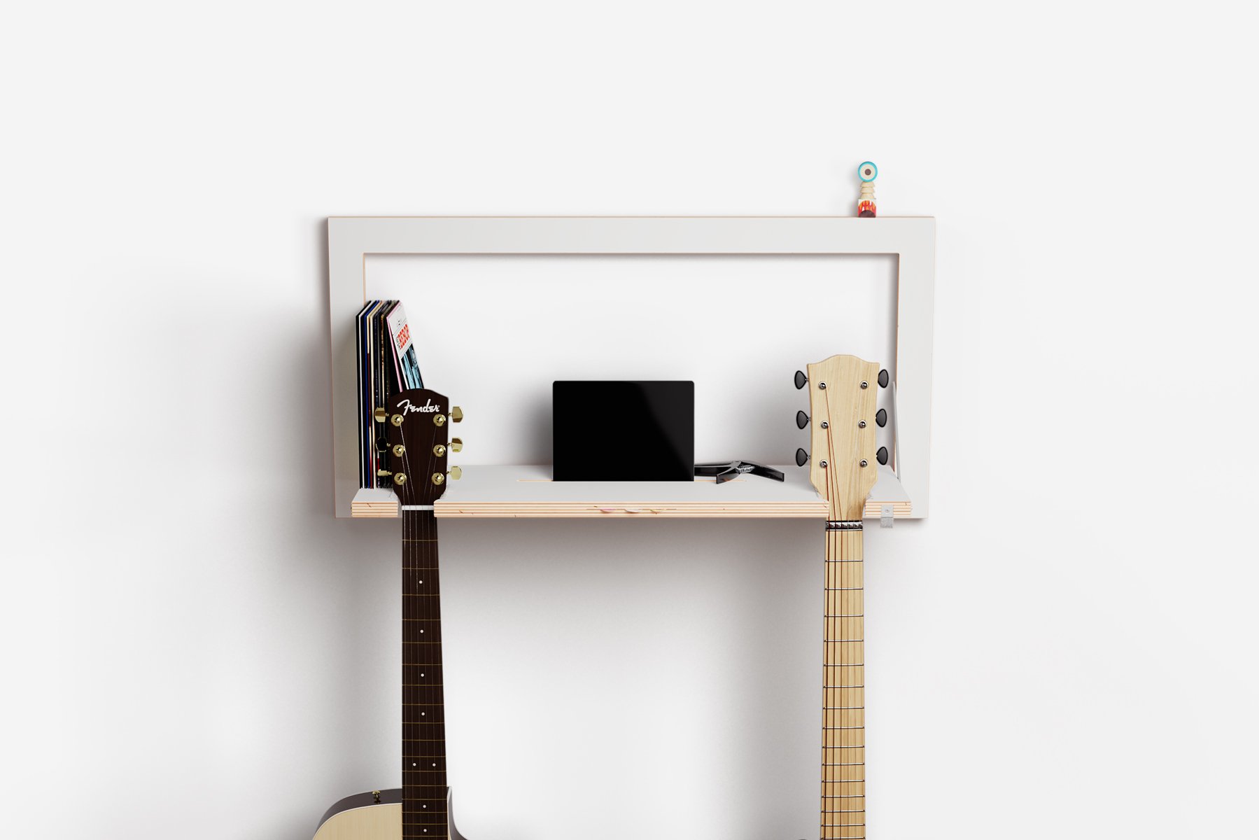Ambivalenz Fläpps Gitarrhäng 80x40-1 (weiß)