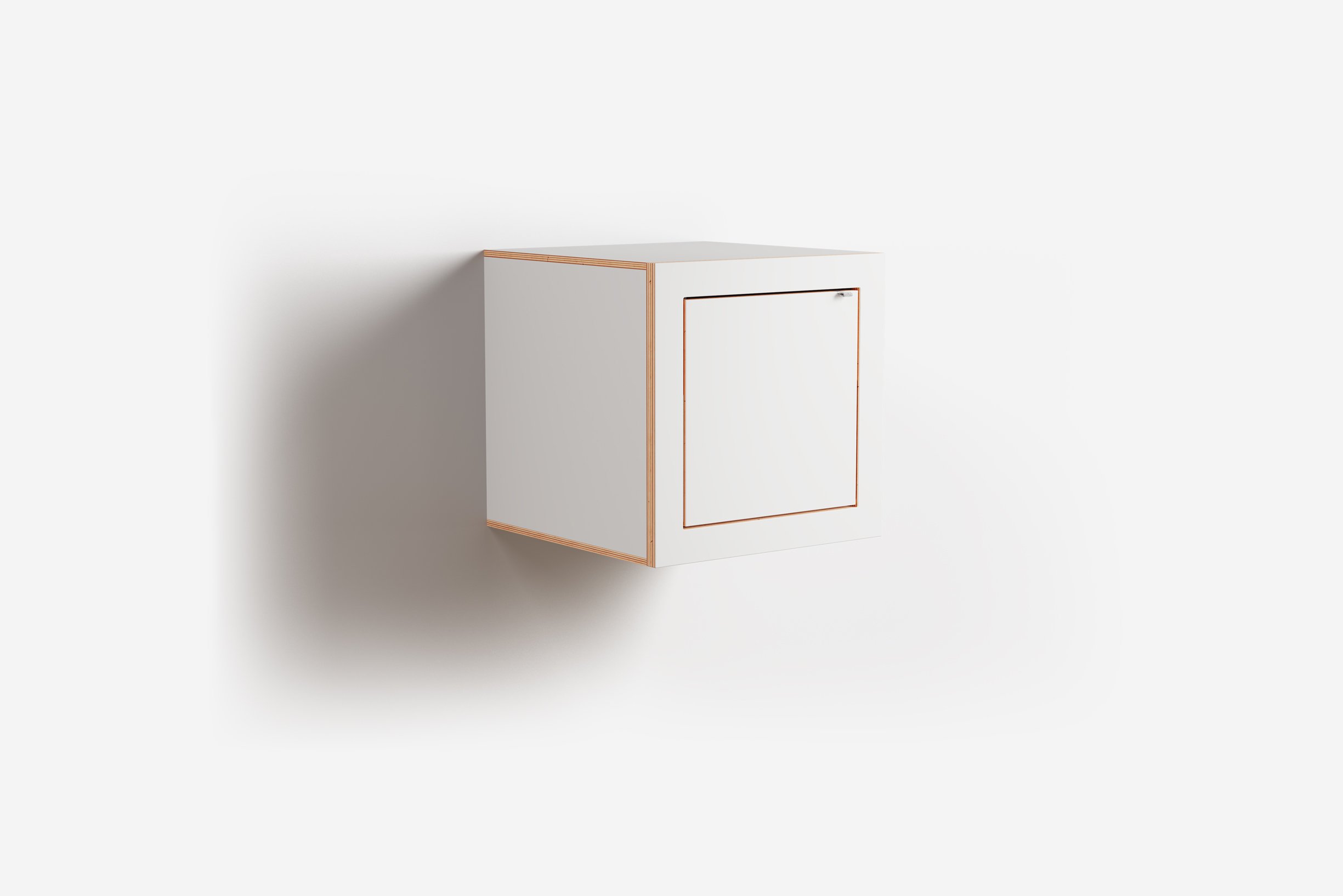 Ambivalenz Fläpps Box Nachttisch 40x40x40 (weiß)