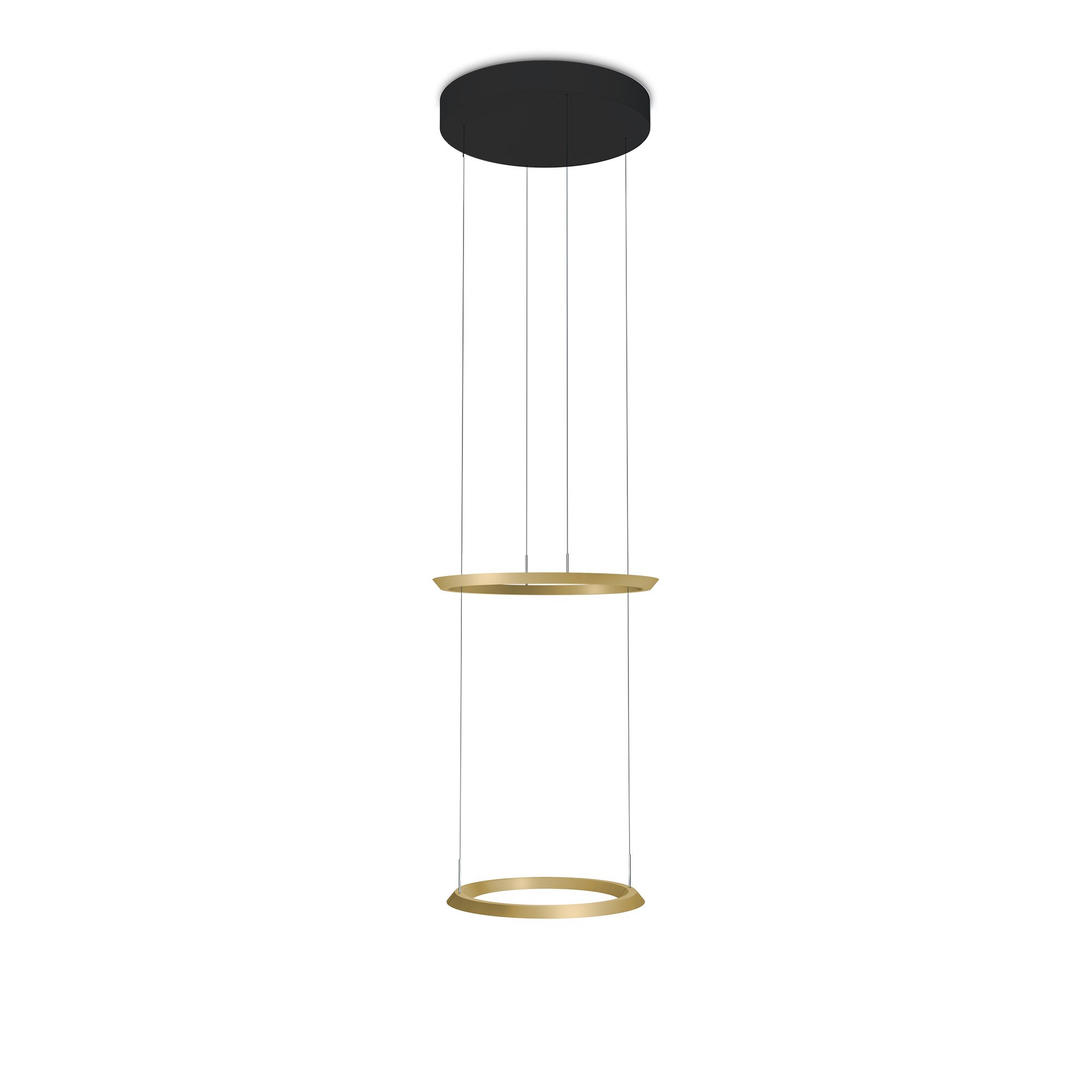 Oligo Yano LED Pendelleuchte mit schwarzem Baldachin (bronze)