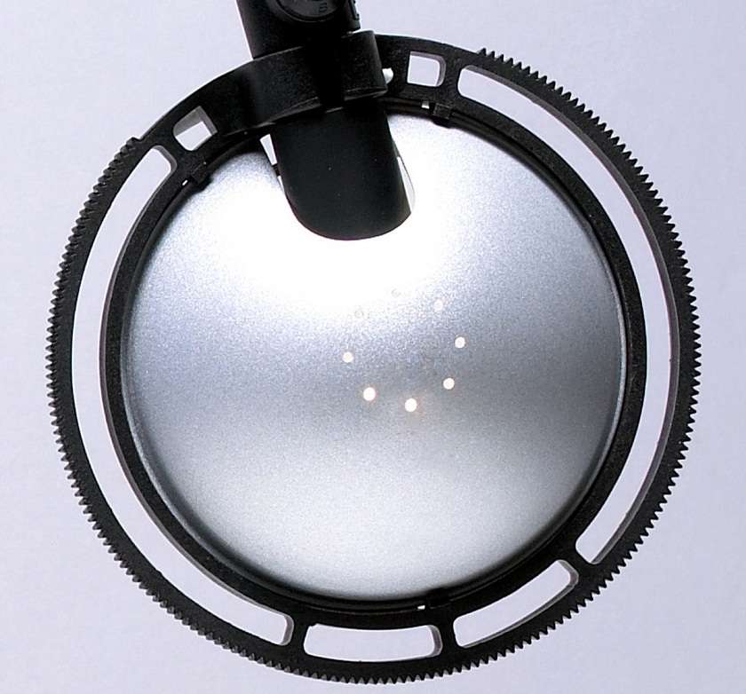 Luceplan Berenice Tischleuchte, schwarz - Luceplan Gestellfarbe:schwarz|Luceplan Farbe:aluminium Metallreflektor