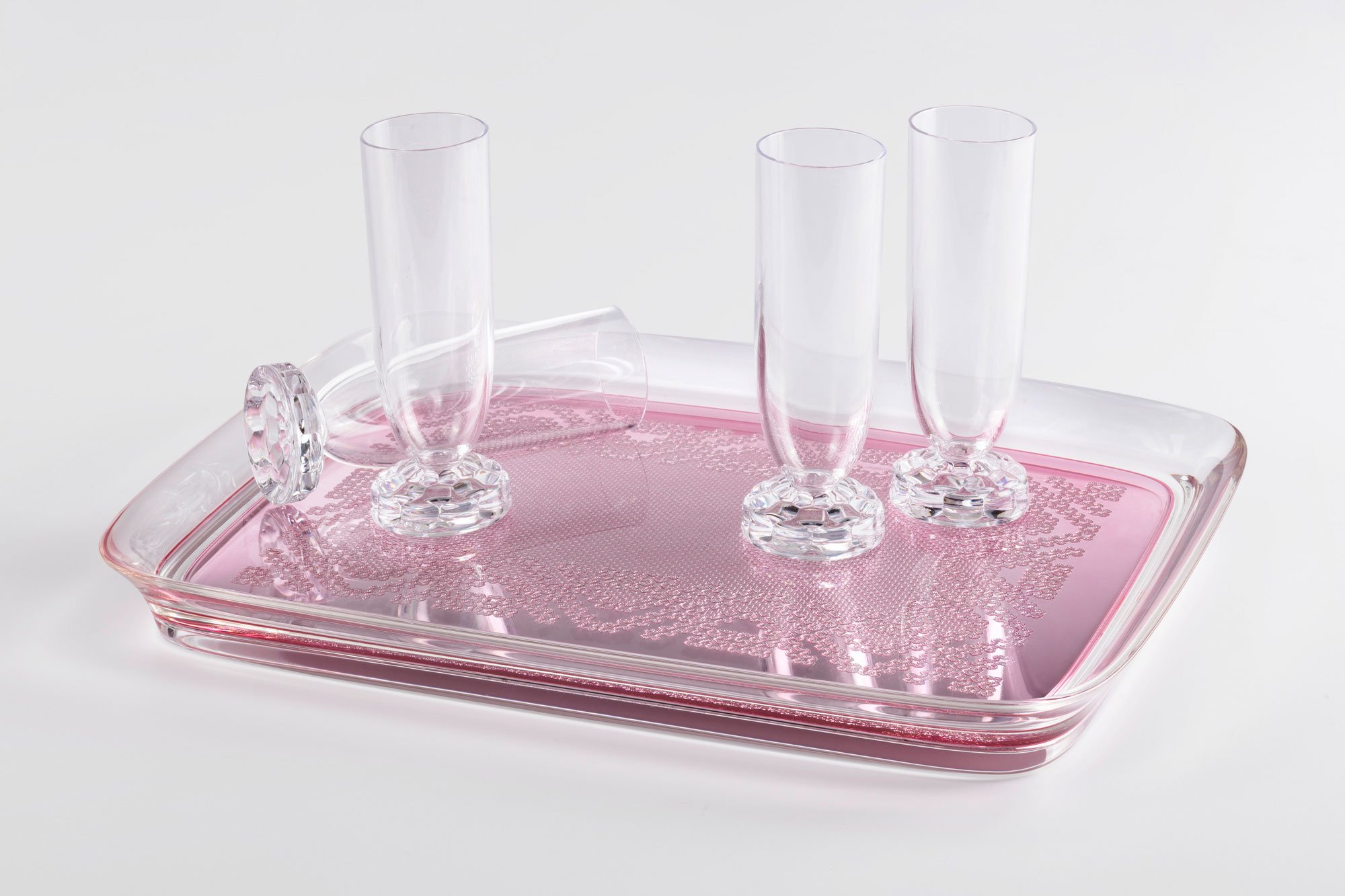 Kartell Teatime Tablett (rosa)