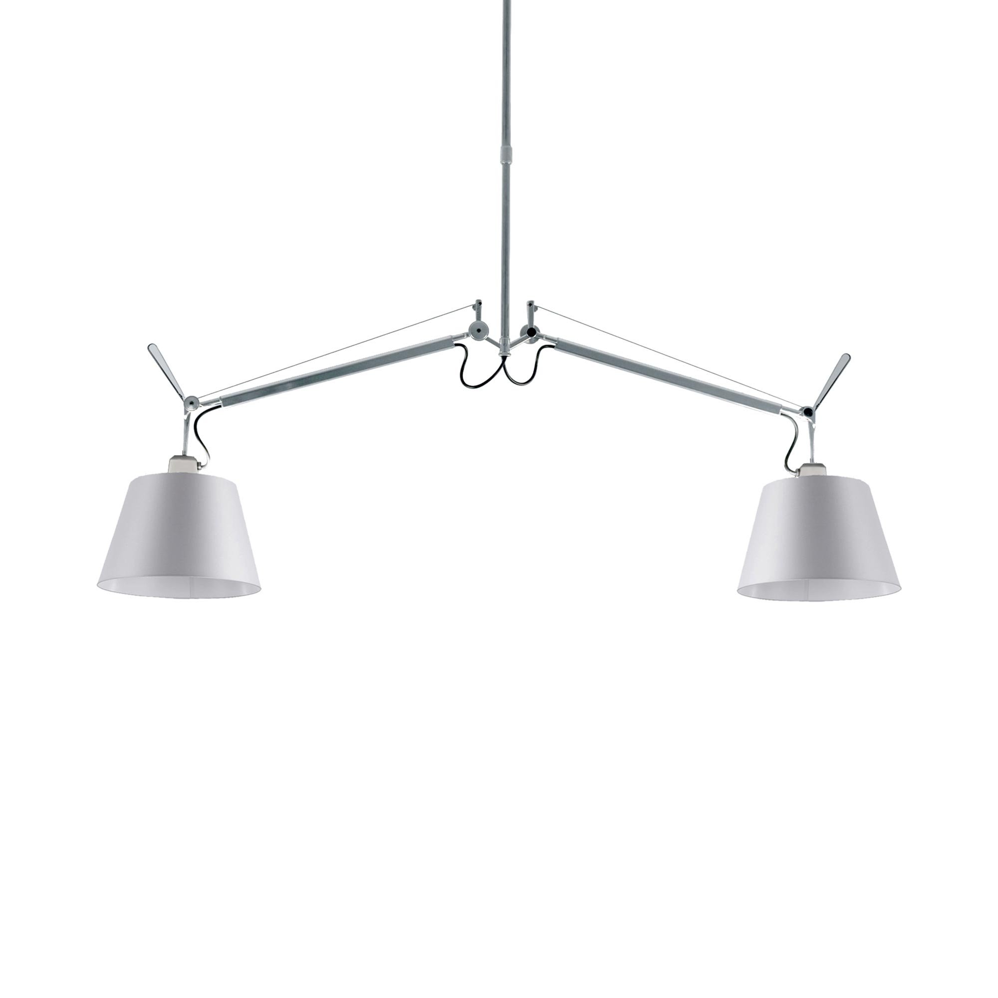 Artemide Tolomeo Basculante 2 Bracci Pendelleuchte (Ø 24cm Pergamentschirm)