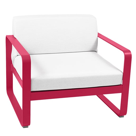 Fermob Bellevie Sessel mit grauweißem Kissen