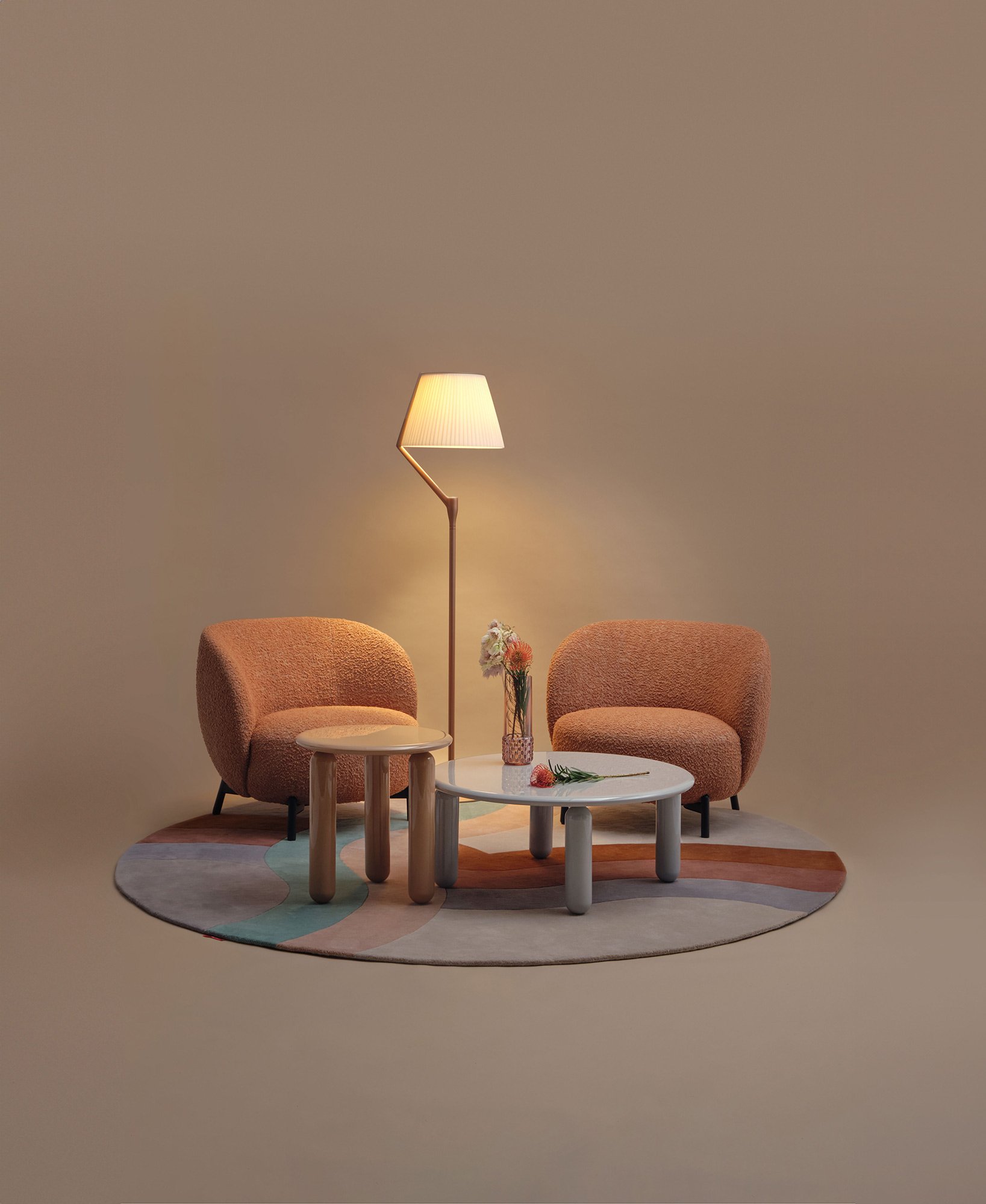 Kartell Lunam Sessel (Orsetto weiß)