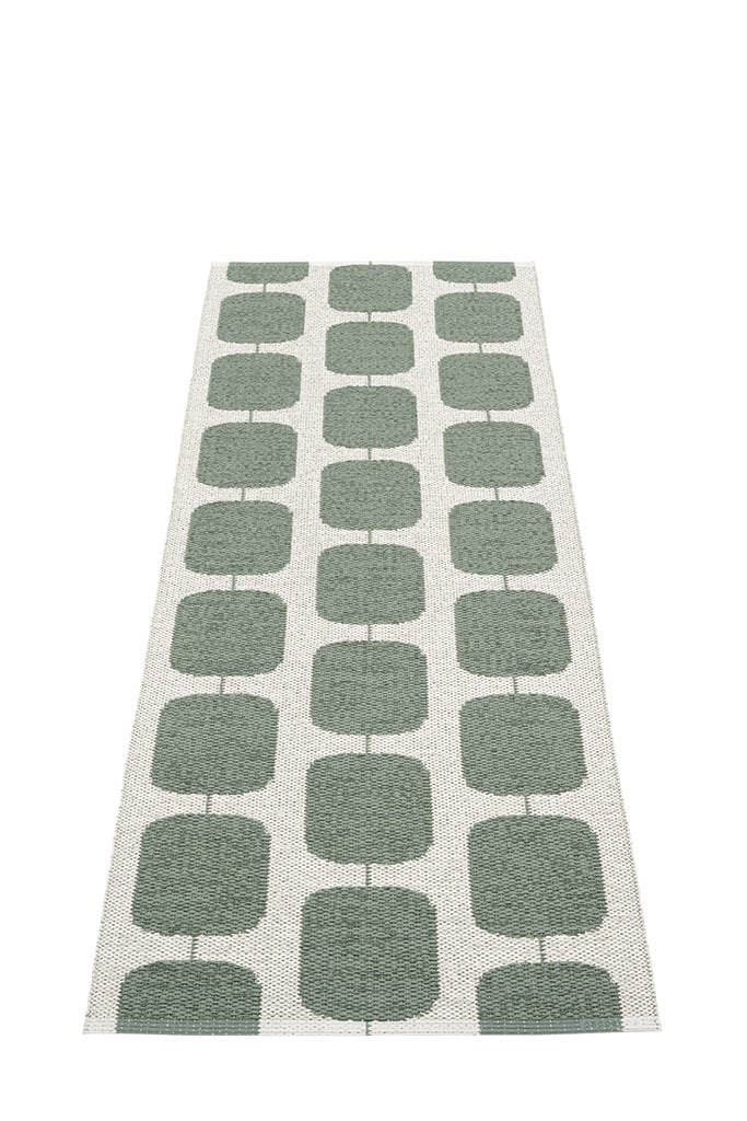 pappelina Sten Outdoor-Teppich - army / fossil grey (70 x 200cm)