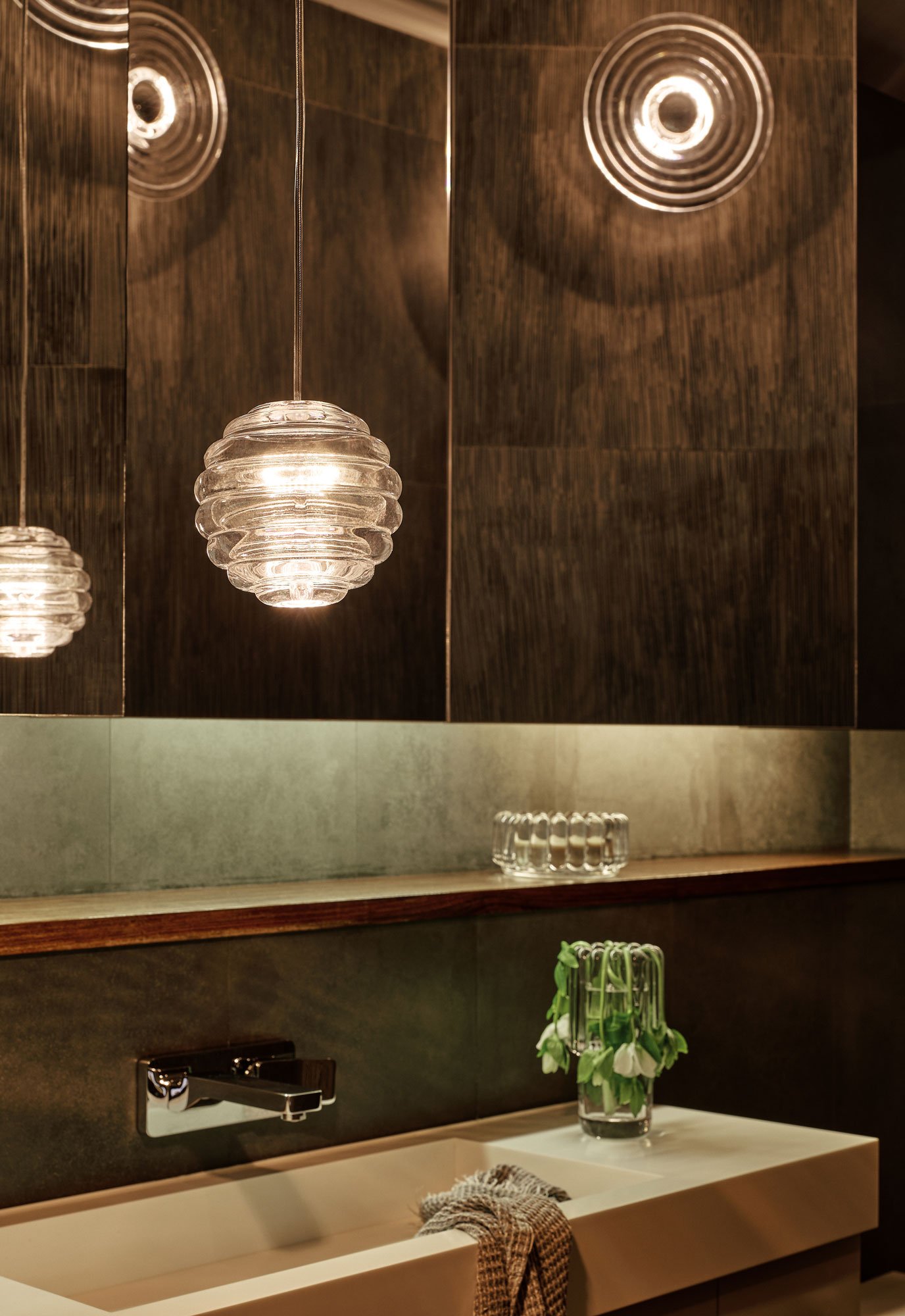 Tom Dixon Press Mini Sphere LED Pendelleuchte (transparent)