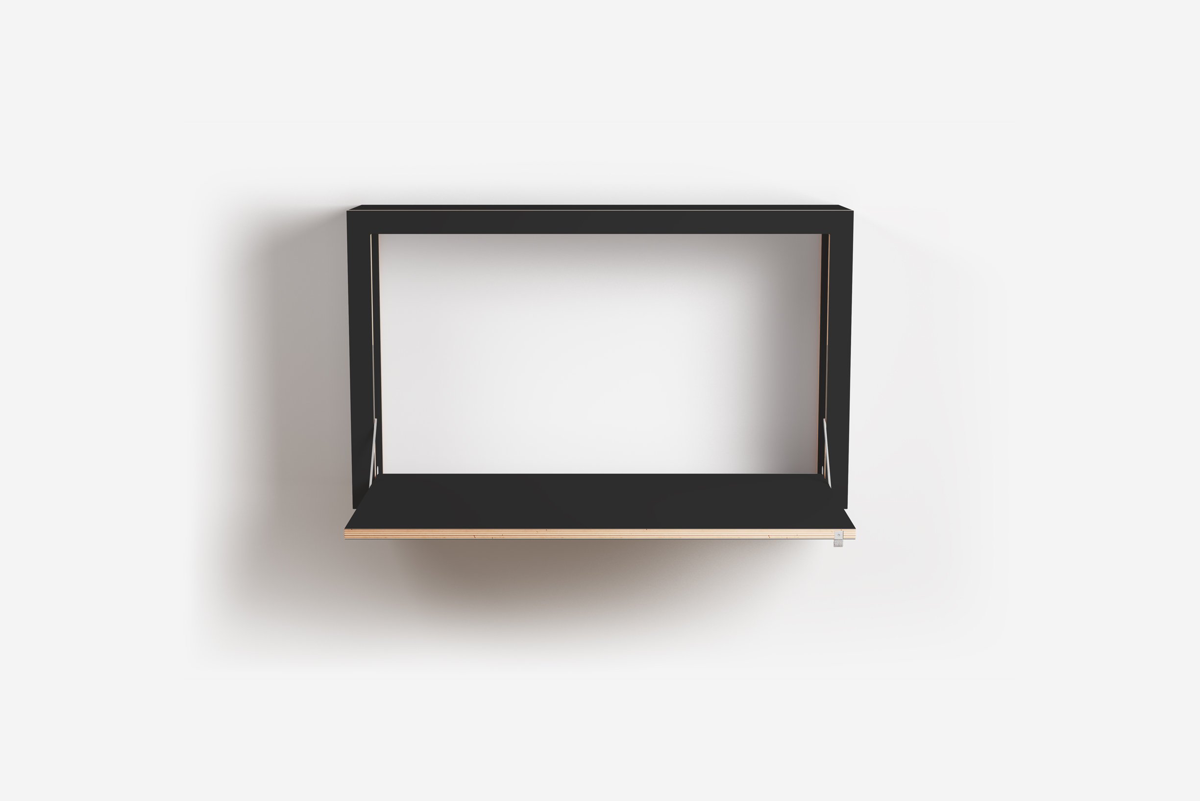 Ambivalenz Fläpps Box Sekretär 100x60x20 (weiß)