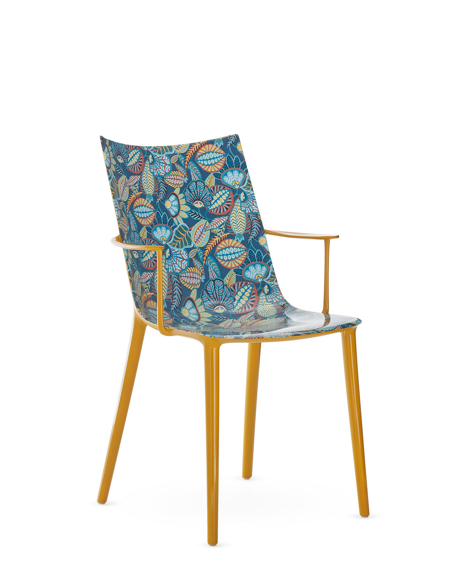 Kartell H.H.H. Stuhl Graphic Impression (Moonflower weiß)