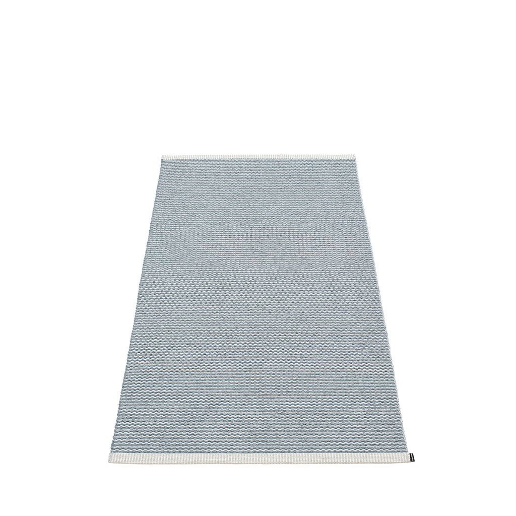 pappelina mono outdoor teppich sturmblau hellgrau 85x160