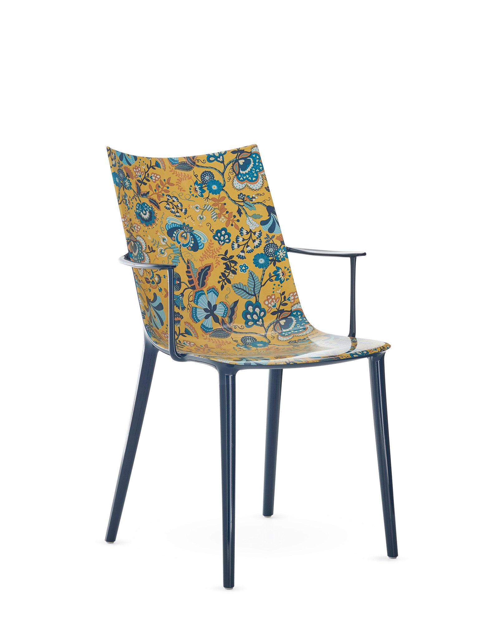 Kartell H.H.H. Stuhl Graphic Impression (Moonflower weiß)